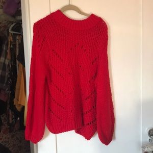 Red sweater